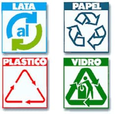 Ilustración de reciclado