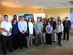 Foto de familia con los alumnos