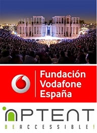 Logo de Teatro Accesible de Vodafone