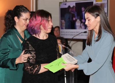 Momento de la recepción del premio