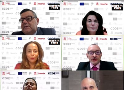 Momento del encuentro virtual