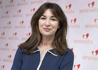 Luz Usamentiaga durante la entrevista en Servimedia
