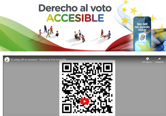 QR del voto accesible