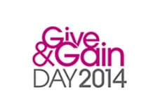 Cartel promocional de Give & Gain Day