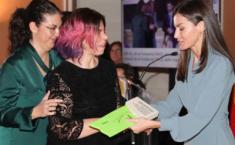 Momento de la recepción del premio