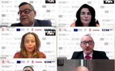 Momento del encuentro virtual
