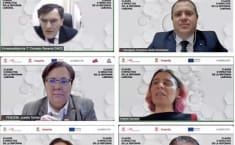 Participantes en el webinar
