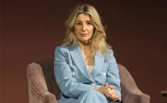 Yolanda Díaz, durante el acto