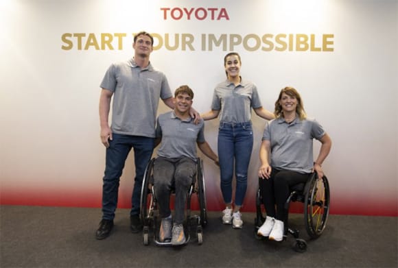 Cuatro embajadores de Toyota