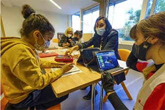 Algunos alumnos durante el curso